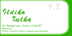 ildiko kulka business card